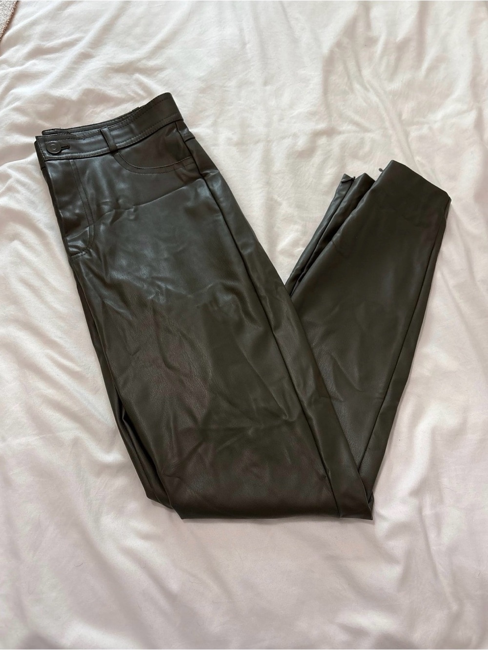 Zara Black Faux Leather pants